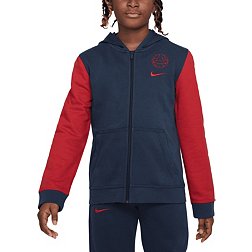 Nike Youth Paris Saint-Germain 2023 Club Navy Full-Zip Jacket