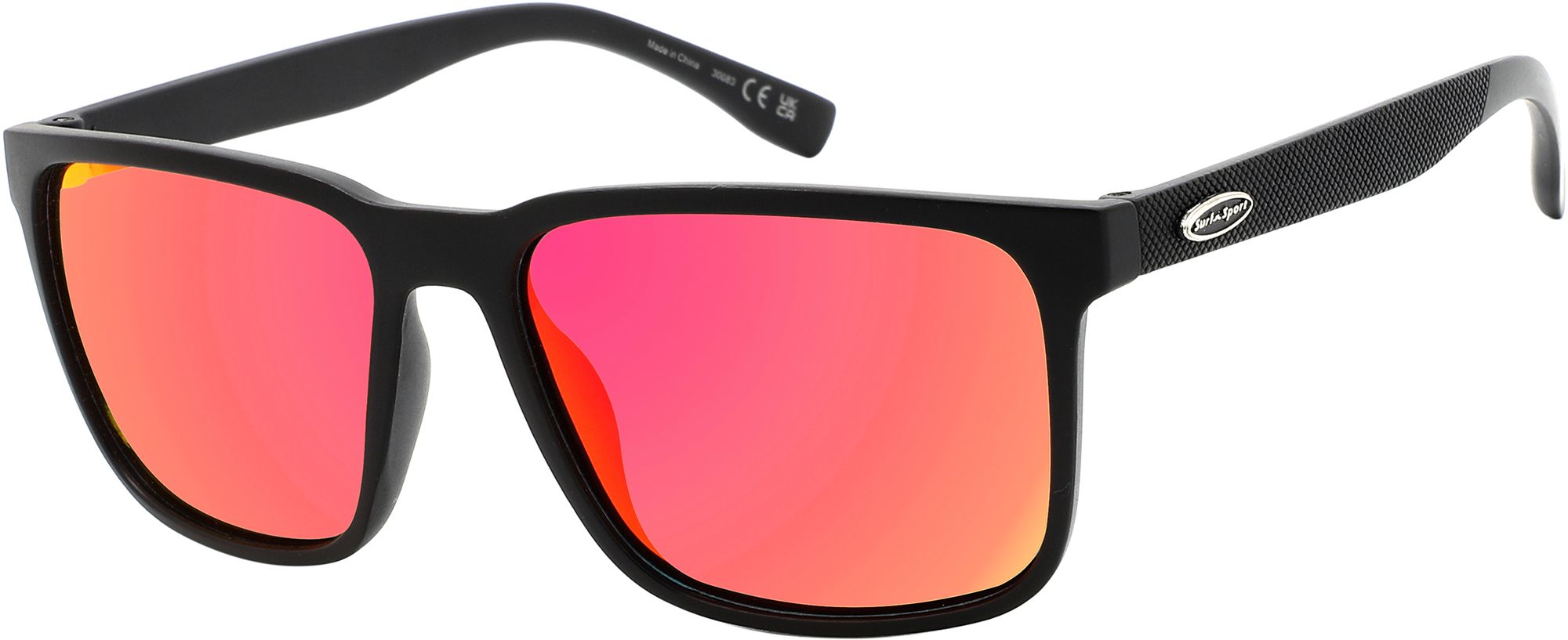 Matte Black/Red Flash