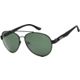 Satin Black/Solid Green
