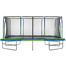 Machrus Rectangle 10x17 Ft. Trampoline with Enclosure Set