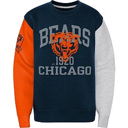 NFL Team Apparel Youth Chicago Bears Dynamic Duo Grey Pullover Hoodie