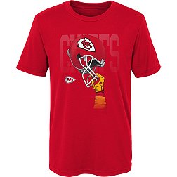 NFL Team Apparel Boys' Kansas City Chiefs Helmets High Red T-Shirt