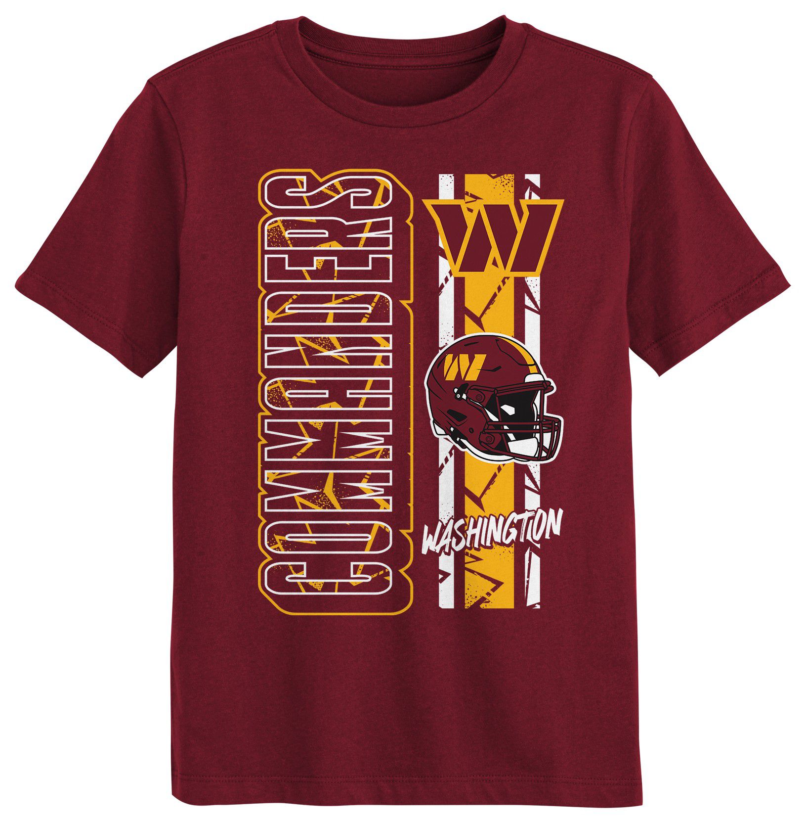 NFL Team Apparel Little Kids' Washington Commanders All In Garnet T-Shirt