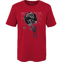 NFL Team Apparel Boys' Atlanta Falcons Helmets High Red T-Shirt