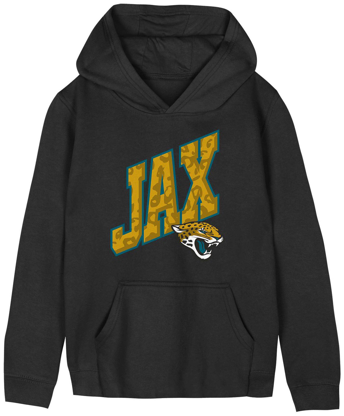 NFL Team Apparel Little Kids' Jacksonville Jaguars Team Spirit Black Pullover Hoodie