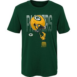 NFL Team Apparel Boys' Green Bay Packers Helmets High Green T-Shirt