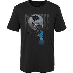 NFL Team Apparel Boys' Carolina Panthers Helmets High Black T-Shirt