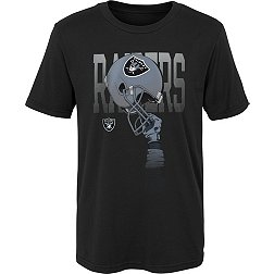 NFL Team Apparel Boys' Las Vegas Raiders Helmets High Black T-Shirt