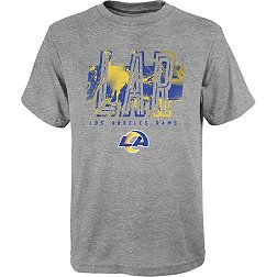 NFL Team Apparel Boys' Los Angeles Rams Abbreviated Grey T-Shirt