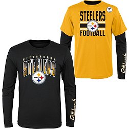 NFL Team Apparel Boys' Pittsburgh Steelers Fan Fave 3-In-1 T-Shirt