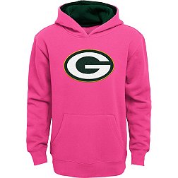NFL Team Apparel Little Girls' Green Bay Packers Prime Pink Hoodie