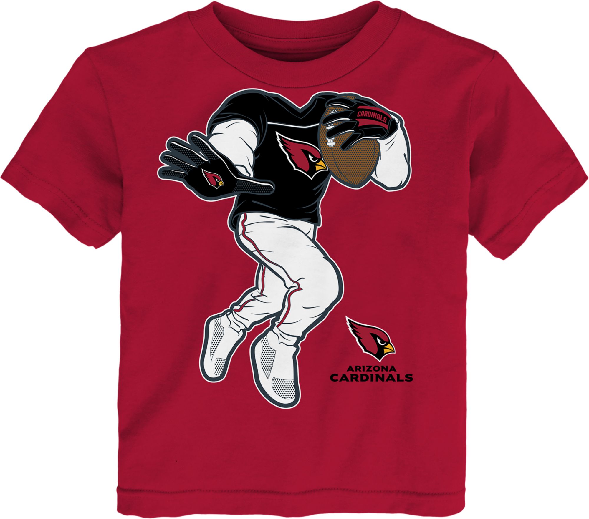 NFL Team Apparel Toddler Arizona Cardinals Stiff Arm Red T-Shirt
