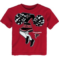 NFL Team Apparel Toddler Atlanta Falcons Cheerleader Red T-Shirt