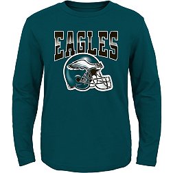 NFL Team Apparel Toddler Philadelphia Eagles Horizon Green Long Sleeve T-Shirt