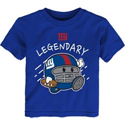 NFL Team Apparel Toddler New York Giants Poki Royal T-Shirt