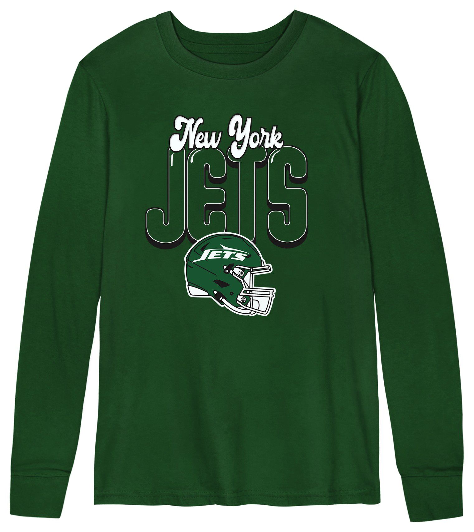 NFL Team Apparel Toddler New York Jets Tallboy Sport Green Long Sleeve T-Shirt