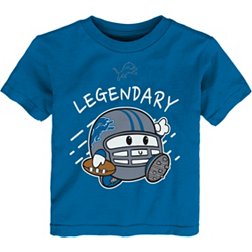 NFL Team Apparel Toddler Detroit Lions Poki Blue T-Shirt
