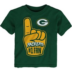 NFL Team Apparel Toddler Green Bay Packers Handoff Green T-Shirt