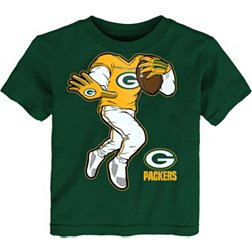NFL Team Apparel Toddler Green Bay Packers Stiff Arm Green T-Shirt