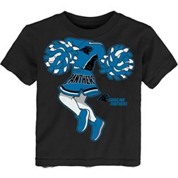 NFL Team Apparel Toddler Carolina Panthers Cheerleader Black T-Shirt