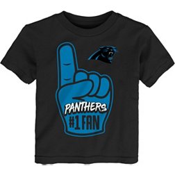 NFL Team Apparel Toddler Carolina Panthers Handoff Black T-Shirt