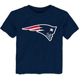 NFL Team Apparel Toddler New England Patriots Primary Logo Navy T-Shirt