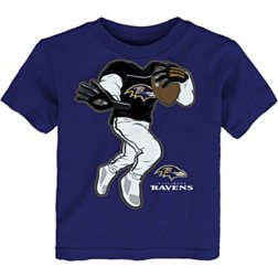 NFL Team Apparel Toddler Baltimore Ravens Stiff Arm Purple T-Shirt