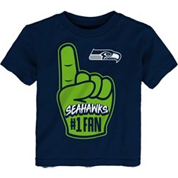 NFL Team Apparel Toddler Seattle Seahawks Handoff Navy T-Shirt