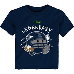 NFL Team Apparel Toddler Seattle Seahawks Poki Navy T-Shirt