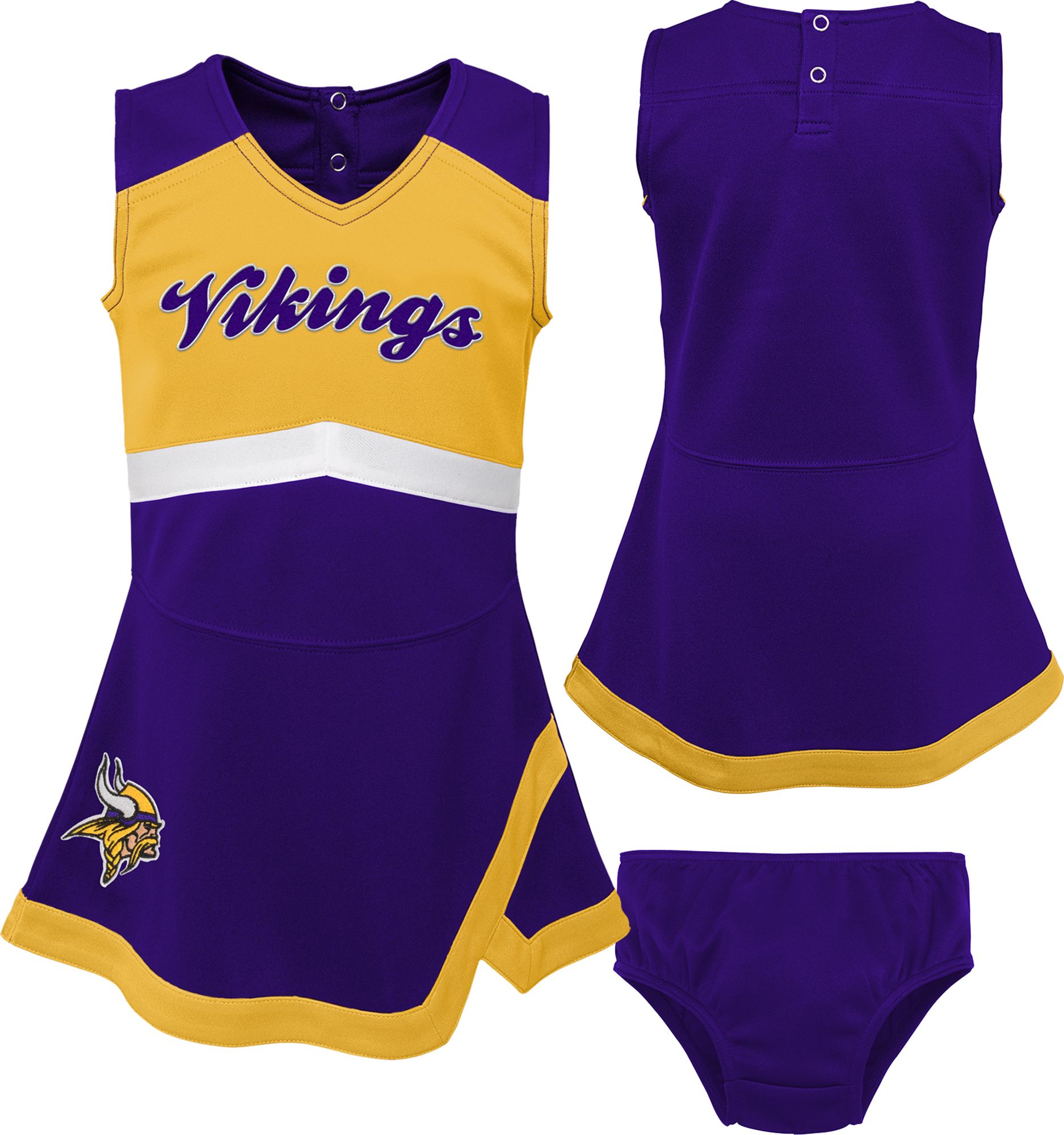 NFL Team Apparel Toddler Minnesota Vikings Cheer Dress