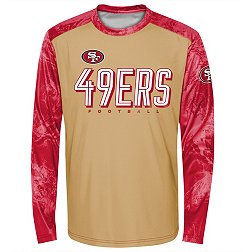 NFL Team Apparel Youth San Francisco 49ers Cover 2 Long Sleeve T-Shirt