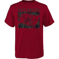 NFL Team Apparel Youth Tampa Bay Buccaneers Liquid Camo Red T-Shirt