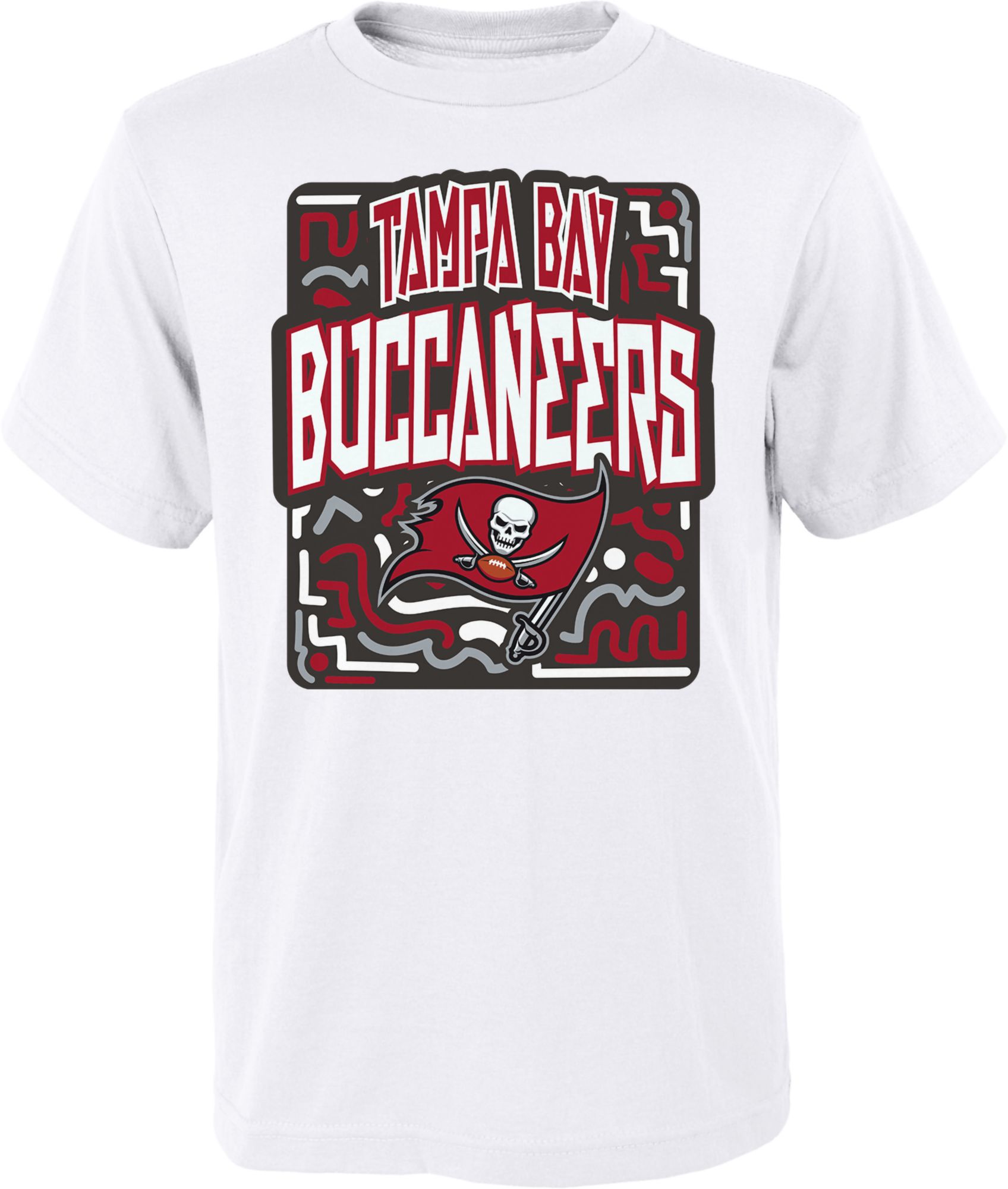 NFL Team Apparel Tampa Bay Buccaneers V-Neck Heathered Youth Shirt Tee  Girls - Sinbad Sports Store