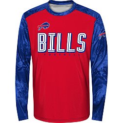 NFL Team Apparel Youth Buffalo Bills Cover 2 Long Sleeve T-Shirt