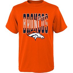 NFL Team Apparel Youth Denver Broncos Playbook Orange T-Shirt