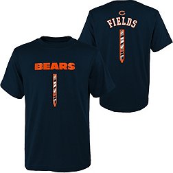 NFL Team Apparel Youth Chicago Bears Justin Fields #1 Drip T-Shirt