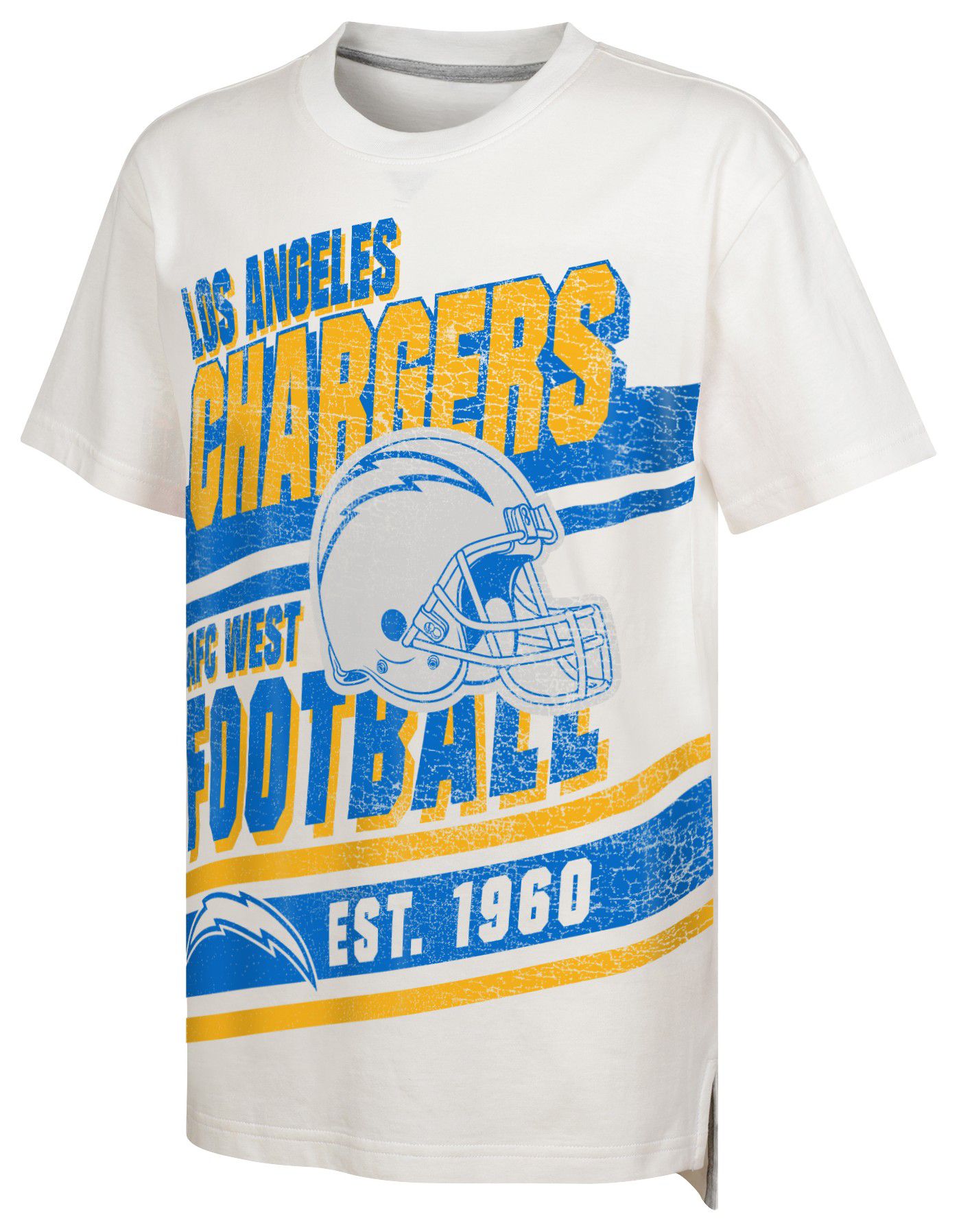 NFL Team Apparel Youth Los Angeles Chargers Get Loud White T-Shirt