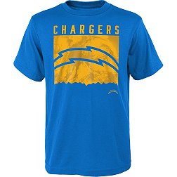 NFL Team Apparel Youth Los Angeles Chargers Liquid Camo Blue T-Shirt