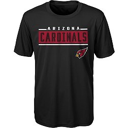 NFL Team Apparel Youth Arizona Cardinals Amped Up Black T-Shirt