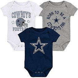 NFL Team Apparel Infant Dallas Cowboys 'Born 2 Be' 3-Pack Bodysuit Set