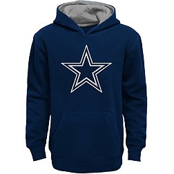 NFL Team Apparel Youth Dallas Cowboys Prime Fleece Navy Pullover Hoodie