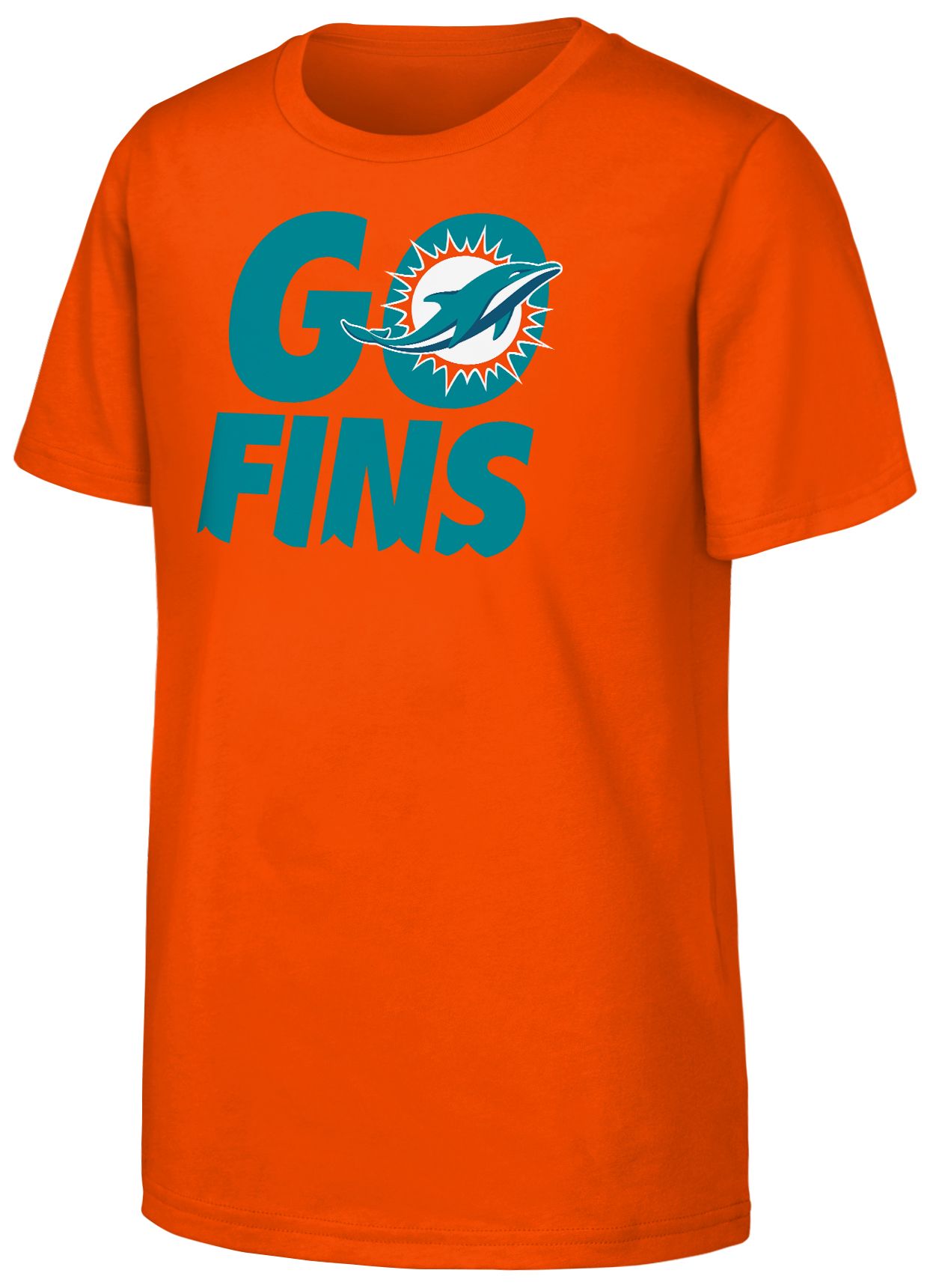 NFL Team Apparel Youth Miami Dolphins Team Sport Local Orange T-Shirt