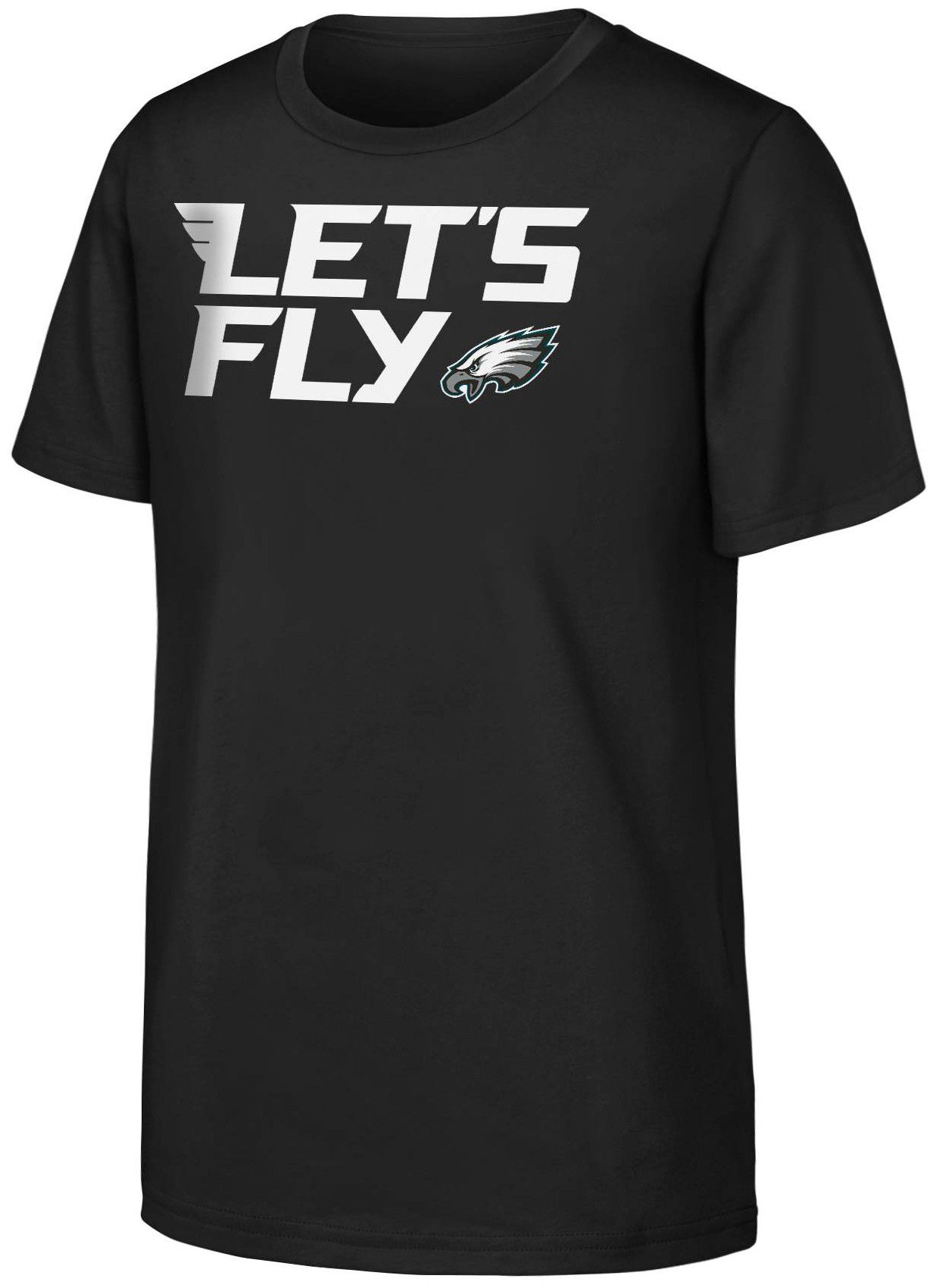 NFL Team Apparel Youth Philadelphia Eagles Team Sport Local Black T-Shirt