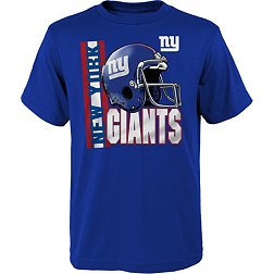 NFL Team Apparel Youth New York Giants Draft Pick Blue T-Shirt