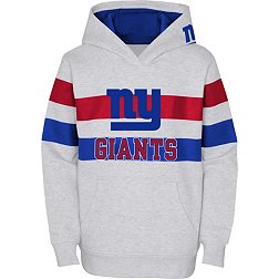 NFL Team Apparel Youth New York Giants Dynamic Duo Grey Pullover Hoodie