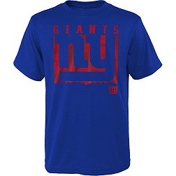 NFL Team Apparel Youth New York Giants Liquid Camo Royal T-Shirt