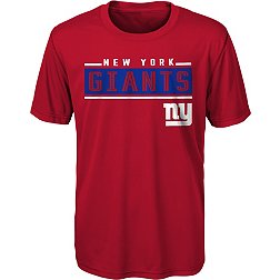 NFL Team Apparel Youth New York Giants Amped Up Red T-Shirt