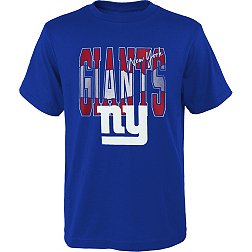 NFL Team Apparel Youth New York Giants Playbook Royal T-Shirt
