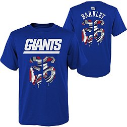 NFL Team Apparel Youth New York Giants Saquon Barkley #26 Drip T-Shirt