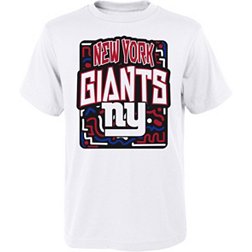 NFL Team Apparel Youth New York Giants Tribe Vibe White T-Shirt